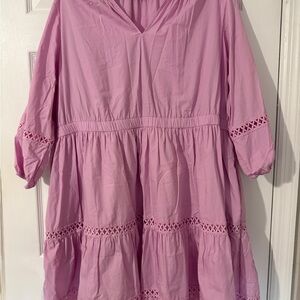 Charming Pink Womans Dress